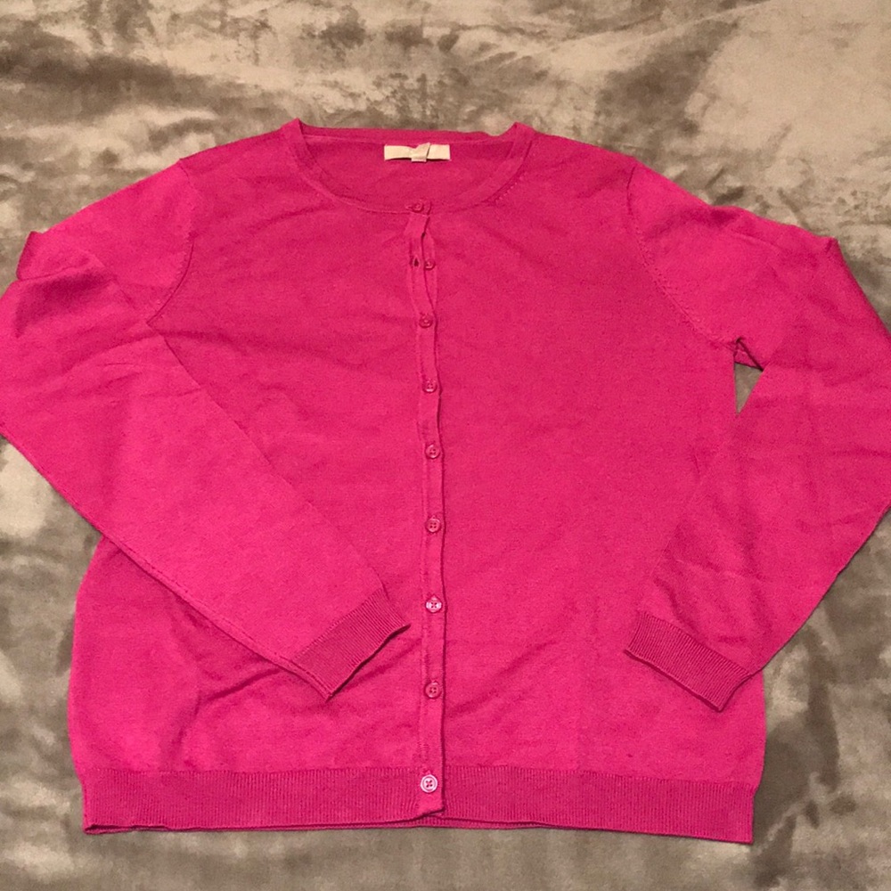 Fuchsia lightweight cardigan